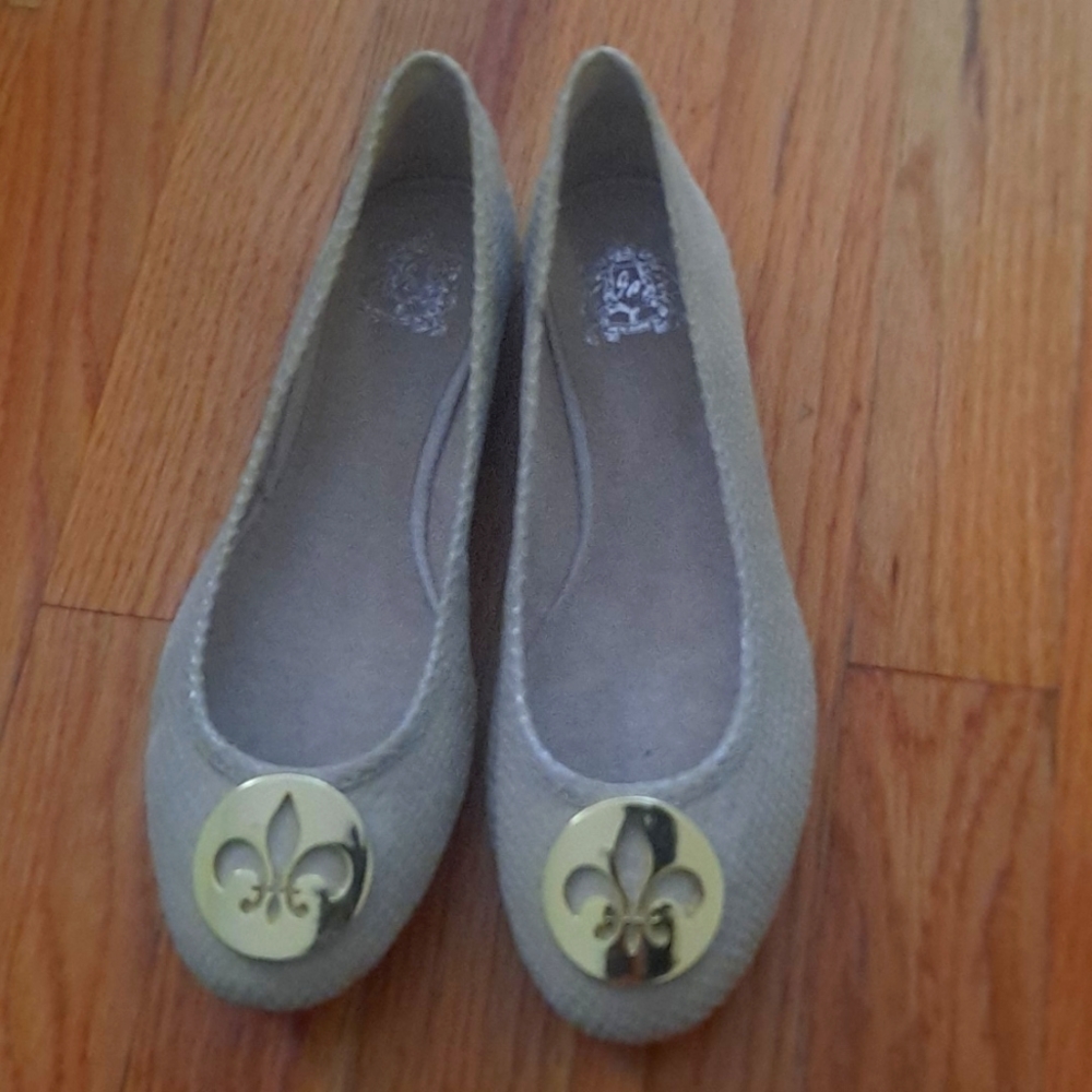 New Jeffrey Campbell Fleur De Lis Faux Snakeskin Leather Ballet Flats Si…